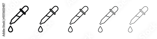 Dropper pipette icon vector, Symbol, logo illustrations