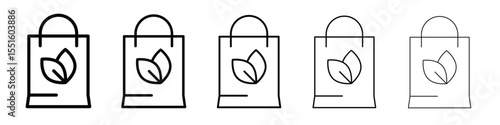 Eco bag icon vector, Symbol, logo illustrations