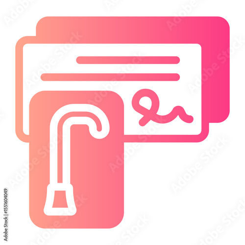 paycheck gradient icon