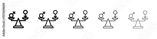 Equality icon vector, Symbol, logo illustrations