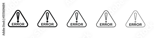 Error icon vector, Symbol, logo illustrations