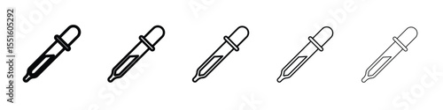 Eye dropper half icon vector, Symbol, logo illustrations