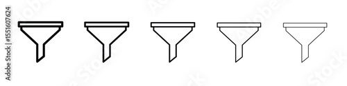 Funnel icon vector, Symbol, logo illustrations