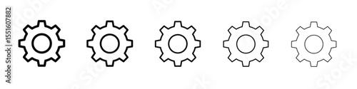 Gear icon vector, Symbol, logo illustrations