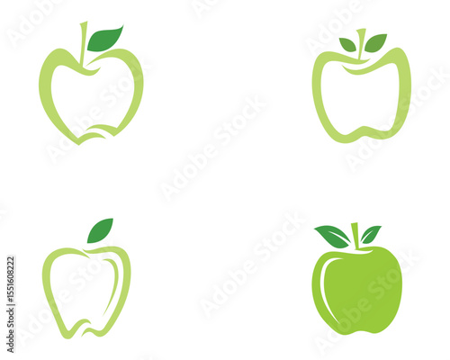 Apple logo and symbols vector illustration icons app..