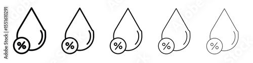 Humidity icon vector, Symbol, logo illustrations