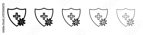Immunity icon vector, Symbol, logo illustrations
