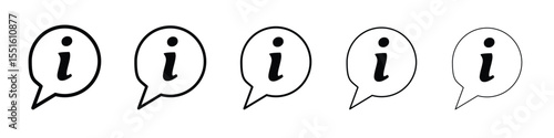 Info icon vector, Symbol, logo illustrations