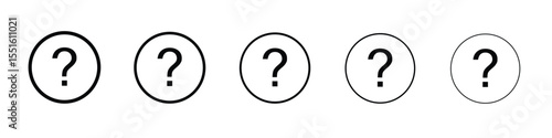 Interrogation icon vector, Symbol, logo illustrations