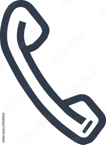 Icon vector illustration in the form of a telephone receiver