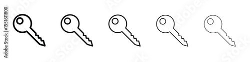 key icon vector, Symbol, logo illustrations