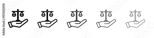Law icon vector, Symbol, logo illustrations