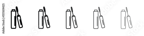 Mascara brush icon vector, Symbol, logo illustrations