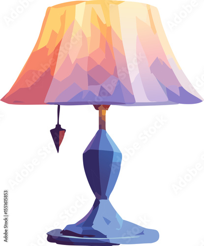 Lampe de table avec abat-jour goutte, lumière douce