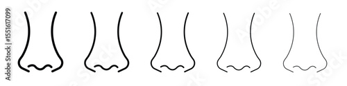 Nose icon vector, Symbol, logo illustrations