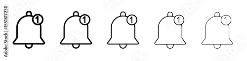 Notification bell icon vector, Symbol, logo illustrations