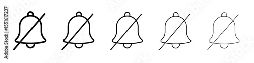Notification off icon vector, Symbol, logo illustrations