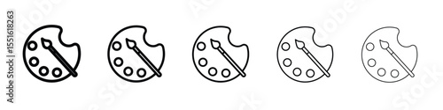 Palette icon vector, Symbol, logo illustrations