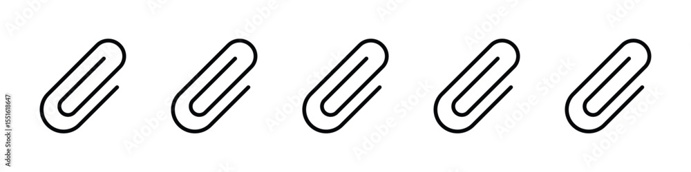 Paperclip icon vector, Symbol, logo illustrations Paperclip icon vector, Symbol, logo illustrations