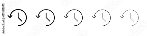 Past time icon vector, Symbol, logo illustrations