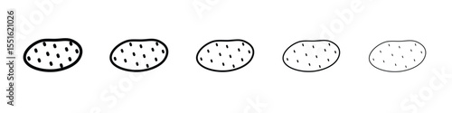 Potato icon vector, Symbol, logo illustrations