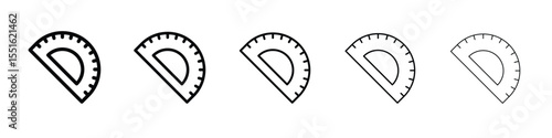 Protractor icon vector, Symbol, logo illustrations