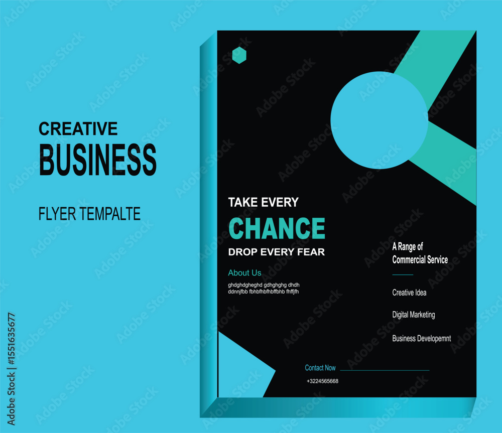 Naklejka premium flyer mock up