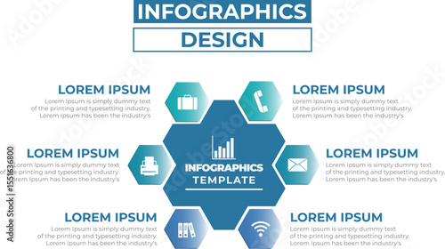 Modern Clean and informative Infographic Design With Icon, Graphics Element, Step. Infographics Step, Element Design For Business presentation, Research and wallpaper, brochure, social media post etc