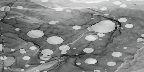 Peaceful White Watercolor Background with Cloud-Inspired Texture in Soft Stone-Gray Sky Hues. Soft White and Pale Gray Watercolor Background Inspired by Overcast Sky and Gentle Cloud Movements