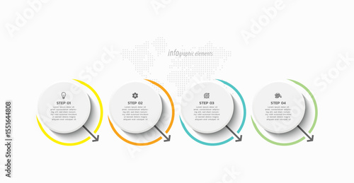 Background business infographic elements for the presentation