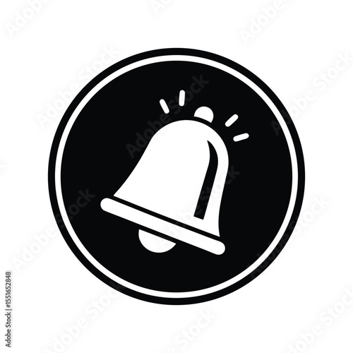 vector illustration of a bell