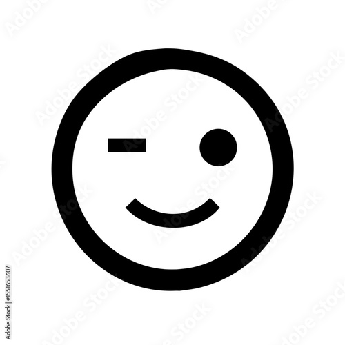 Smirking face icon vector illustration