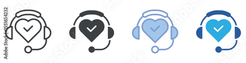 Care icon set multiple style collection