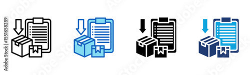 Import Duty icon Multi Style Vector Illustration