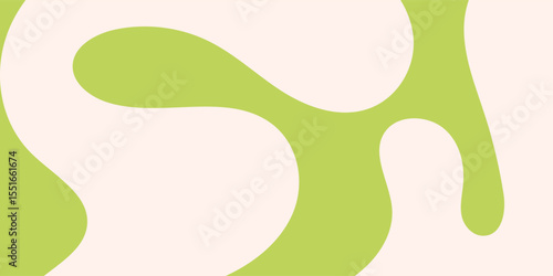 A minimal wavy abstract background with pastel colors, inspired by 60s and 70s retro style.Vector illustration.