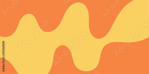 A minimal wavy abstract background with pastel colors, inspired by 60s and 70s retro style.Vector illustration.
