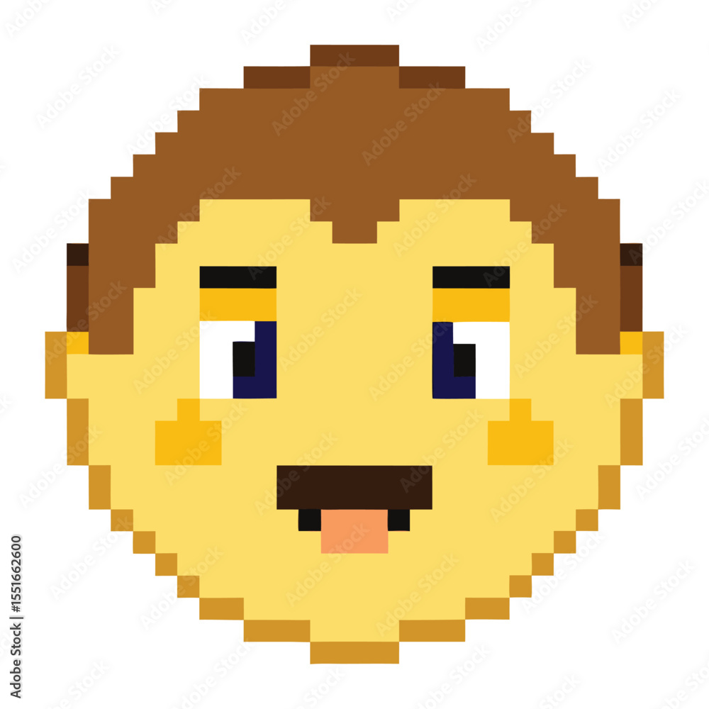 Obraz premium Pixel neutral face