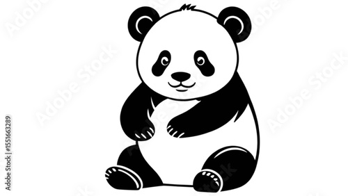 リラックスして寝そべるパンダ｜Relaxed Lying Panda