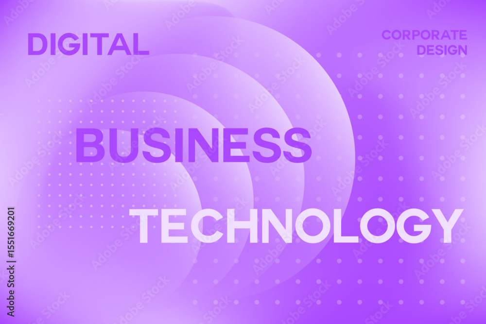 Fototapeta premium Abstract business technology background, lavender, purple color gradient, geometric bubble elements. Aesthetic corporate design for presentations, infographics, innovative visual business and technolo