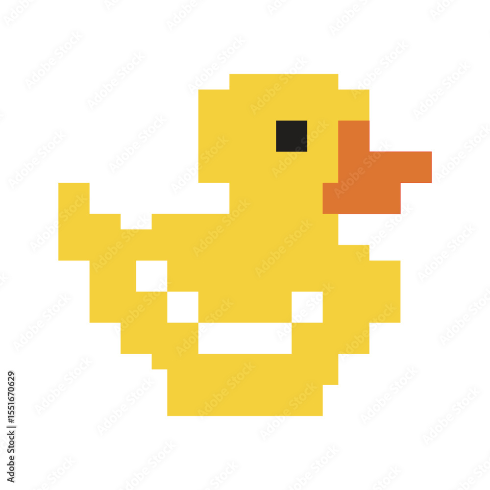 Obraz premium Pixel Duck