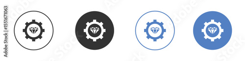 Operational excellence icon symbol set. vector graphic design