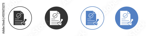 Permit icon vector, Symbol, logo illustrations
