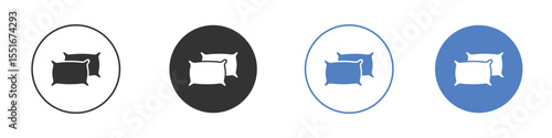 Pillow icon symbol set. vector graphic design