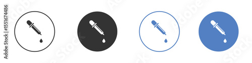 Pipette icon symbol set. vector graphic design
