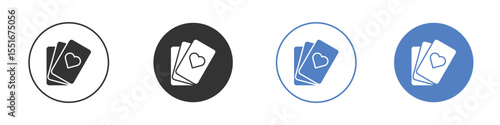 Playing cards icon vector, Symbol, logo illustrations