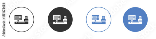 POS system icon vector, Symbol, logo illustrations