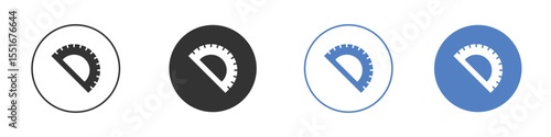 Protractor icon vector, Symbol, logo illustrations