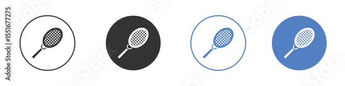 Racquet icon symbol set. vector graphic design