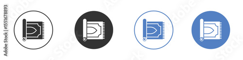 Rugs icon symbol set. vector graphic design