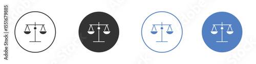Scale icon symbol set. vector graphic design
